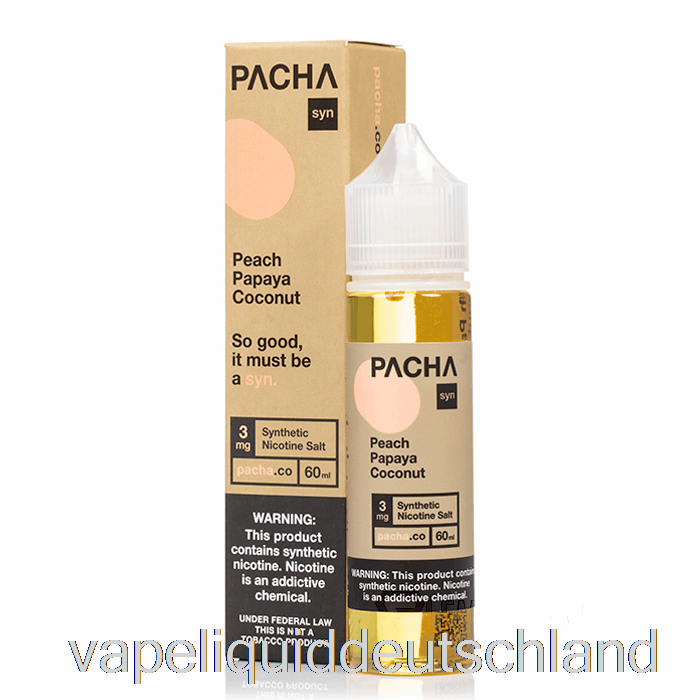 Pfirsich-Papaya-Kokos-Creme – Pachamama – 60 Ml, 6 Mg Vape-Flüssigkeit
